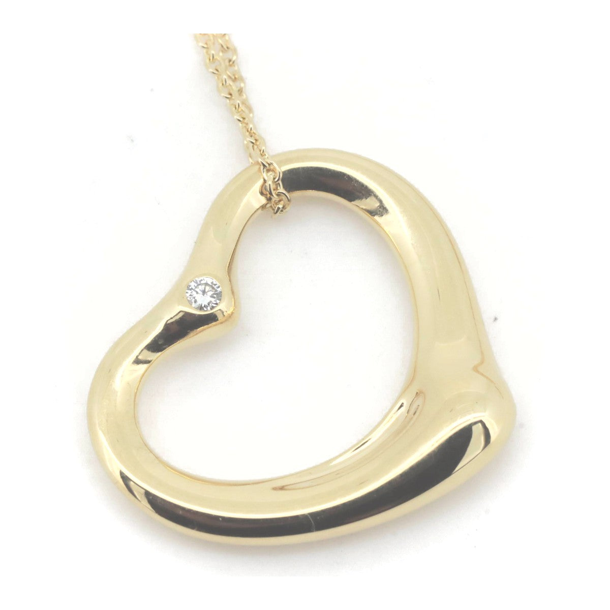 Tiffany Open Heart Au750 Necklace