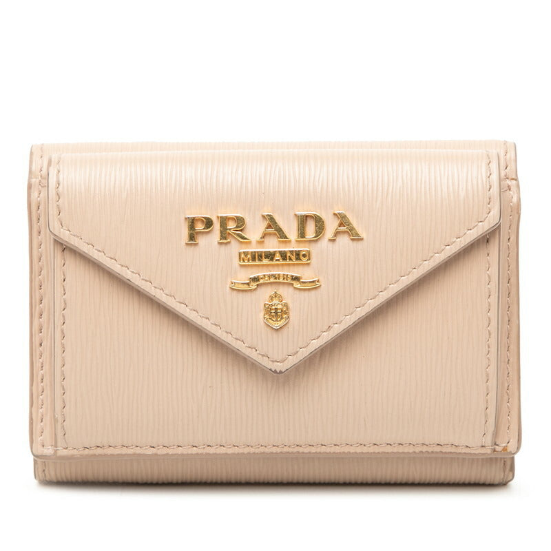 Prada Saffiano Leather Trifold Wallet