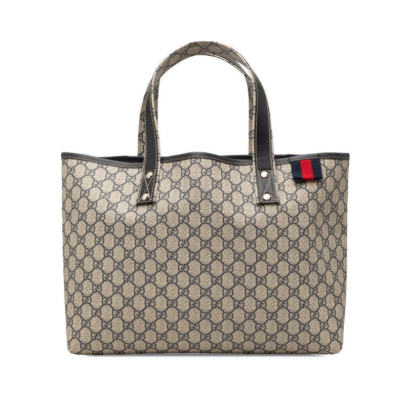 Gucci GG Supreme Shearling tote bag