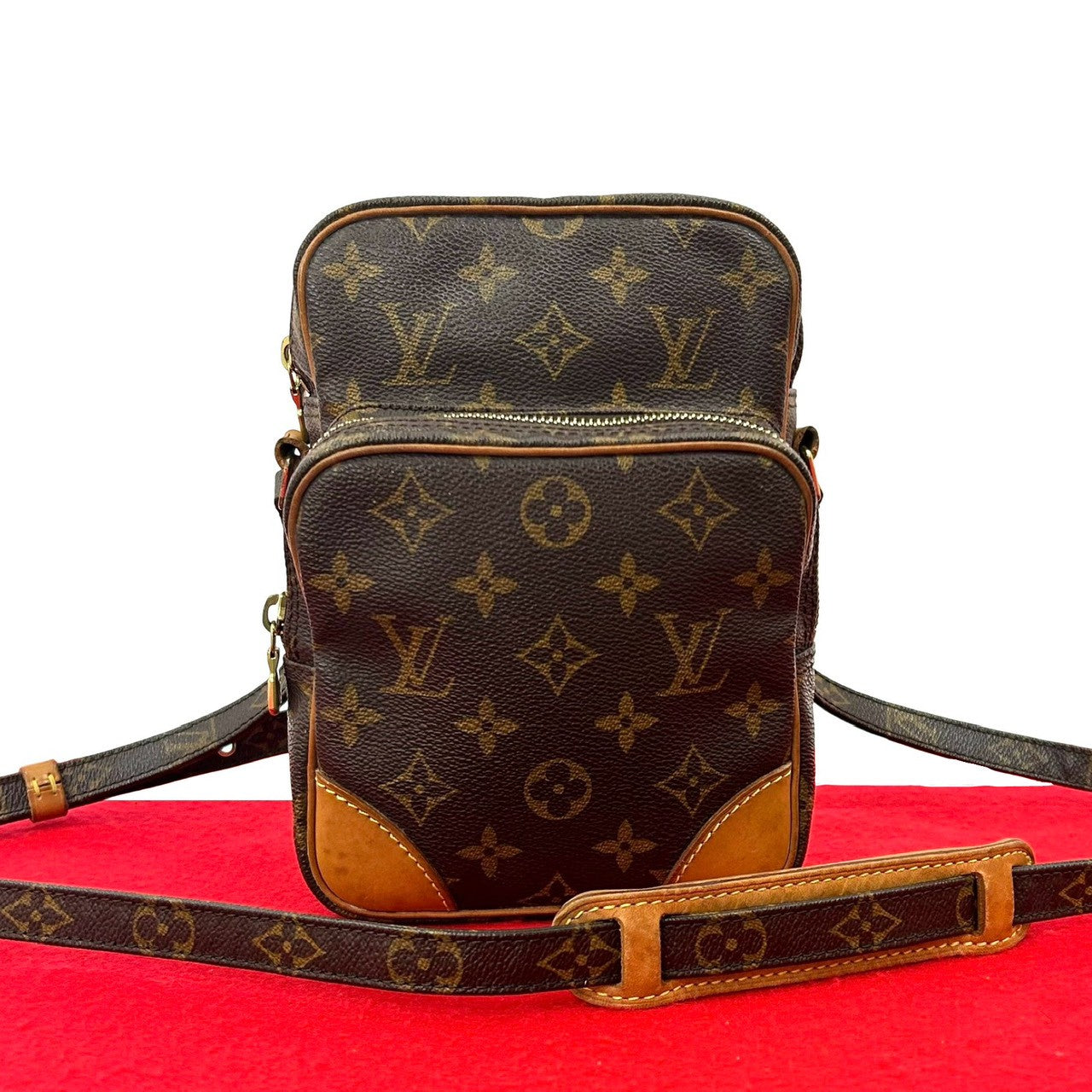 Louis Vuitton Amazon Monogram Leather Shoulder Bag