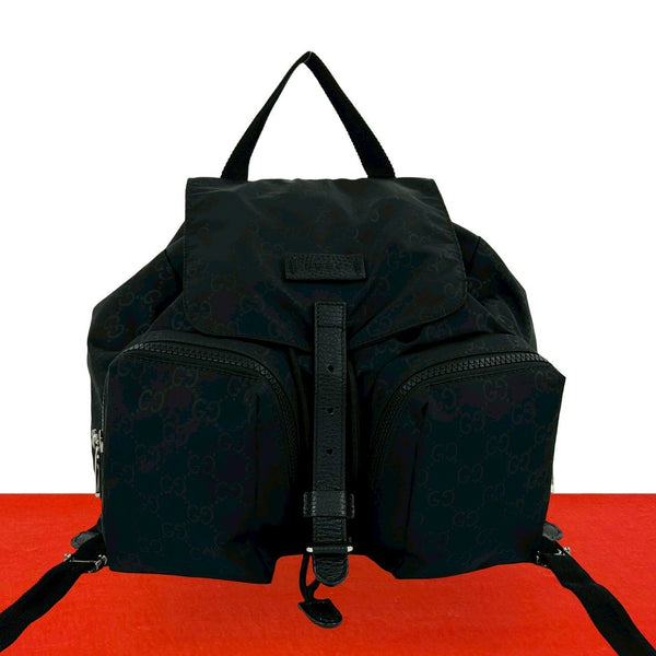 Gucci Nylon Leather Backpack