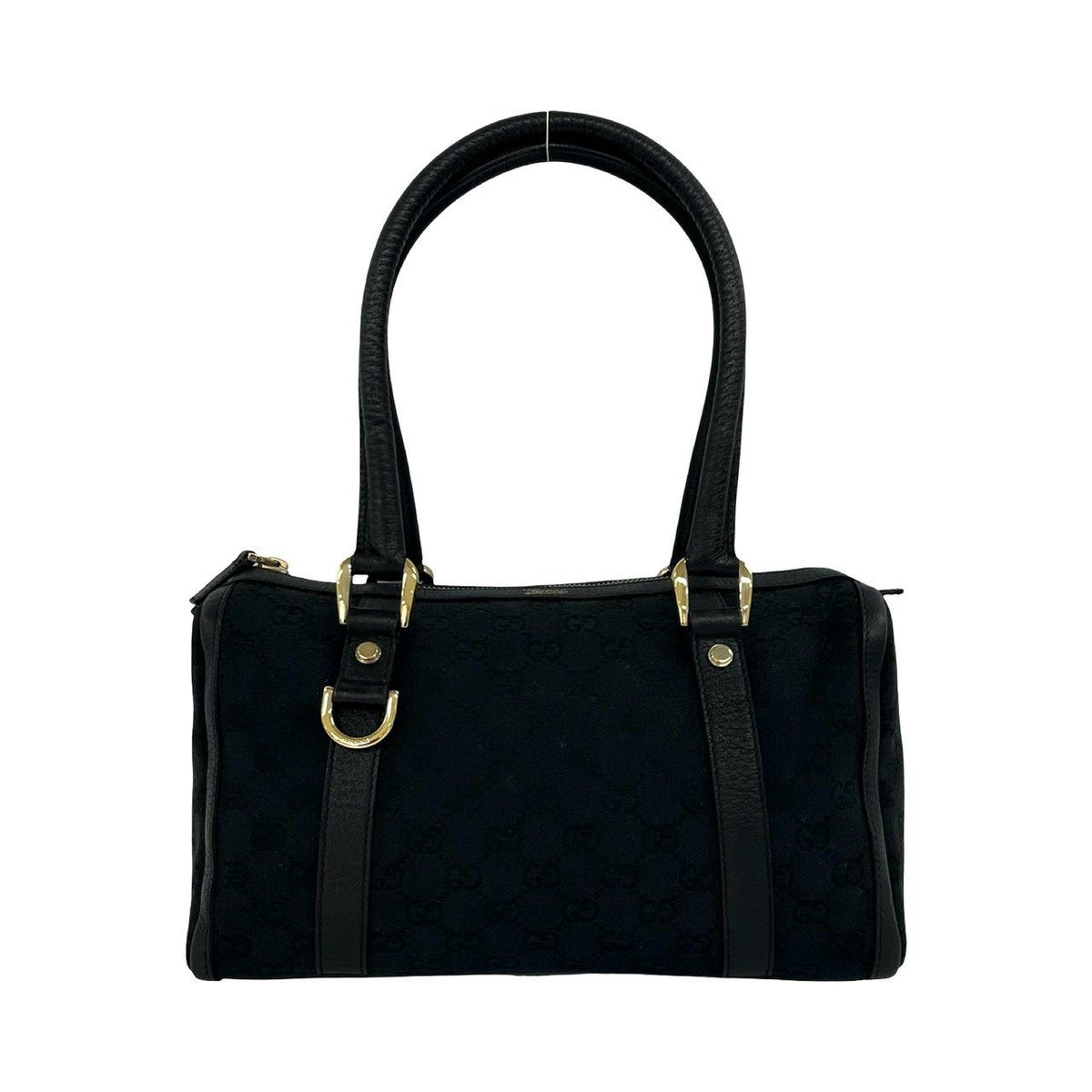 Gucci GG Canvas Leather Handbag