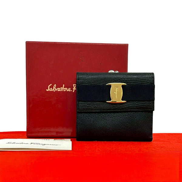 Salvatore Ferragamo Leather Trifold Wallet