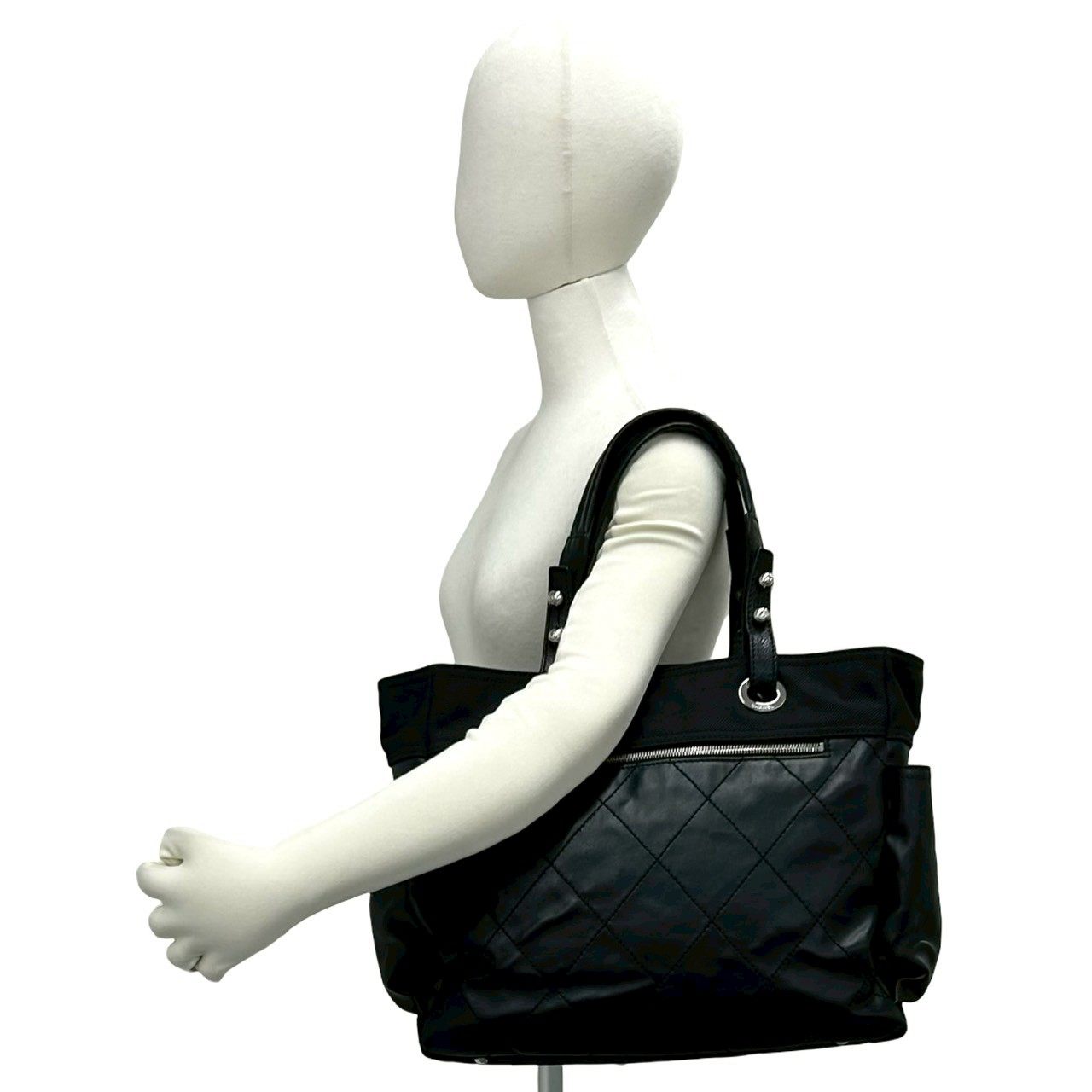 Chanel Paris-Biarritz Canvas Leather Tote Bag