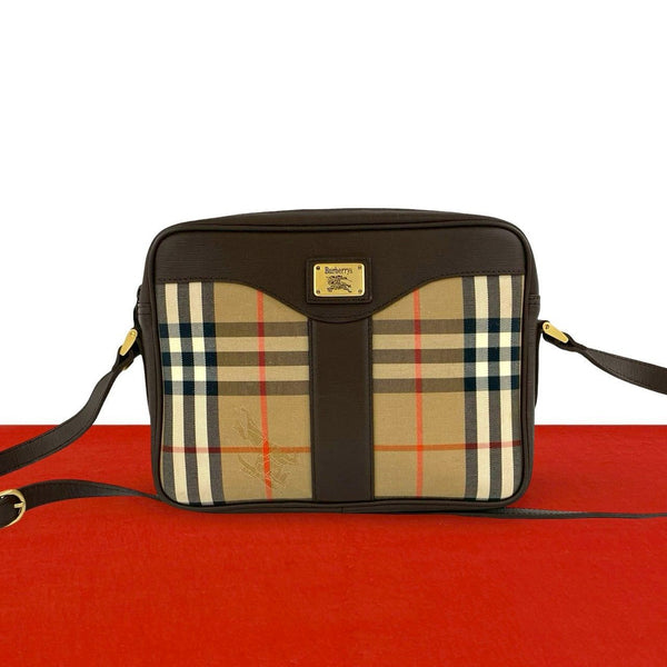 Burberry Canvas Leather Shoulder Bag