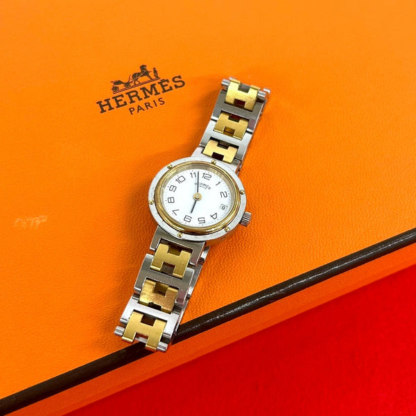 Hermes Clipper Stainless Steel Wristwatch