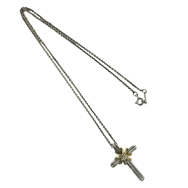 TIFFANY&Co. Signature Au750 Silver Necklace