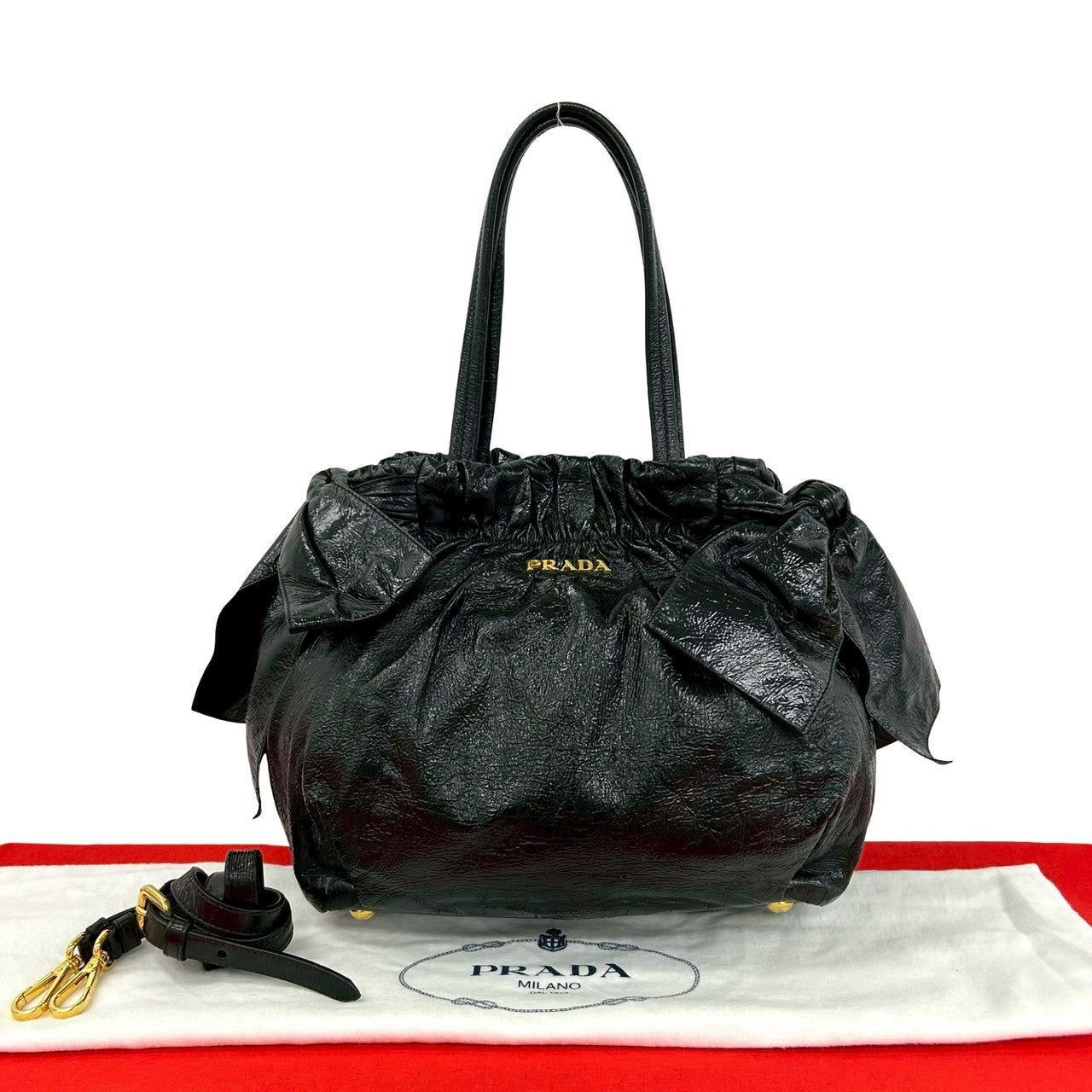 Prada Patent Leather 2way Bag