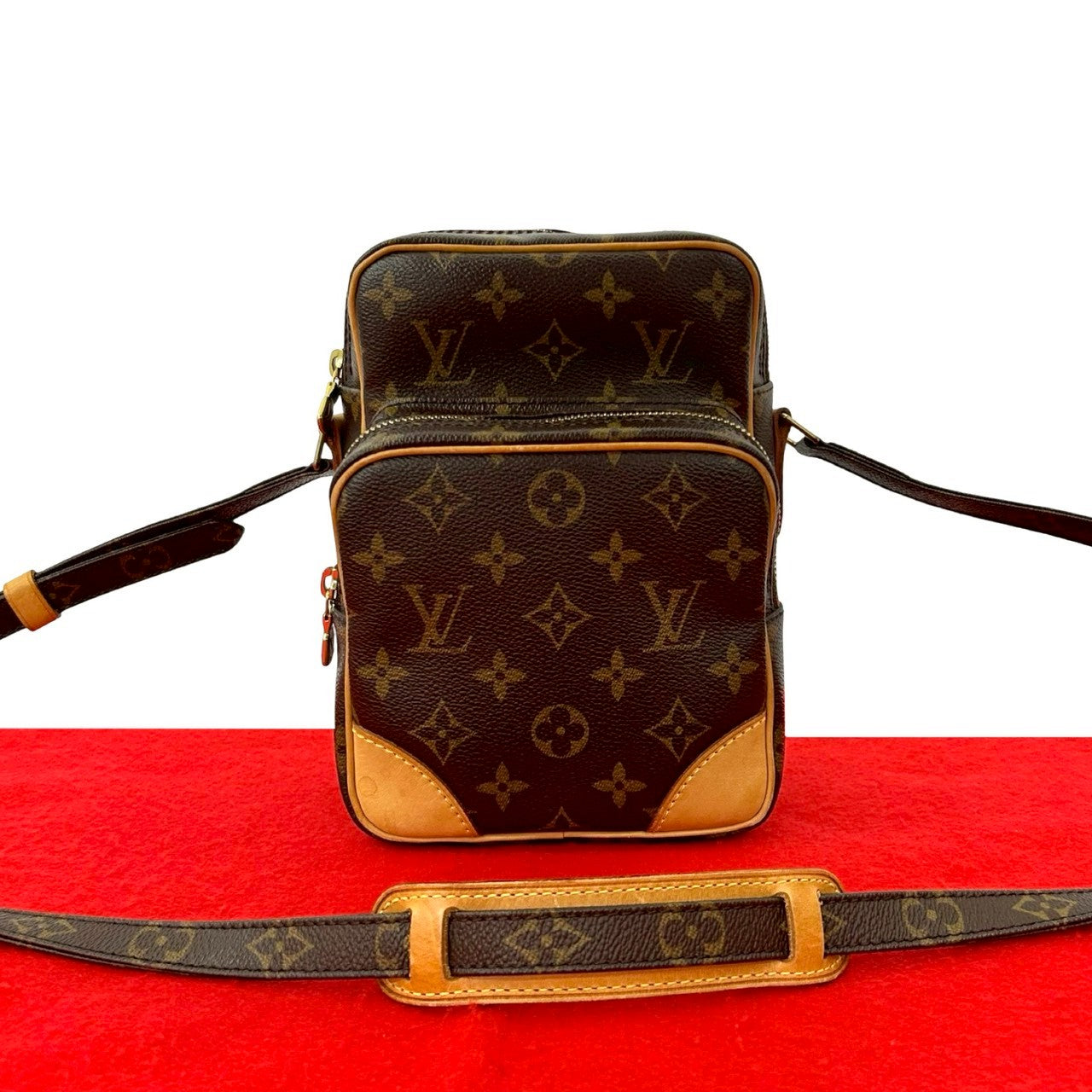 Louis Vuitton Amazon Monogram Leather Shoulder Bag