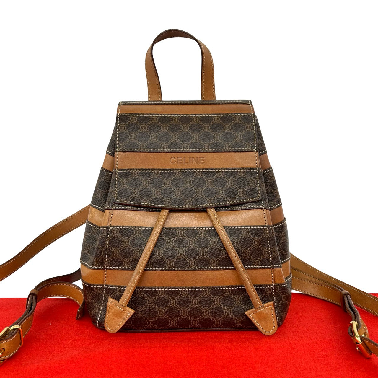 Celine Macadam Triomphe Leather Backpack