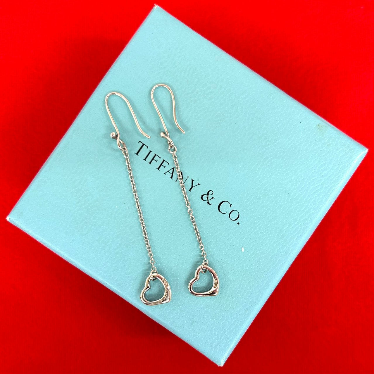 Tiffany&Co. Open Heart Silver Earrings