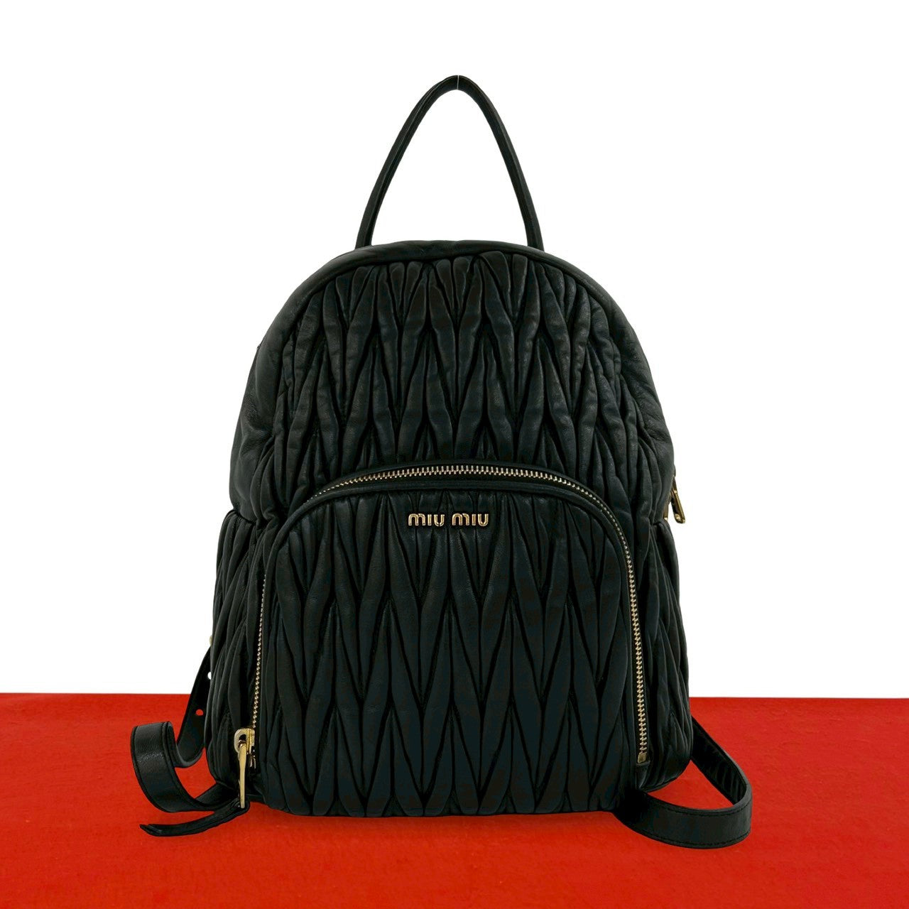 Miu Miu Leather Backpack