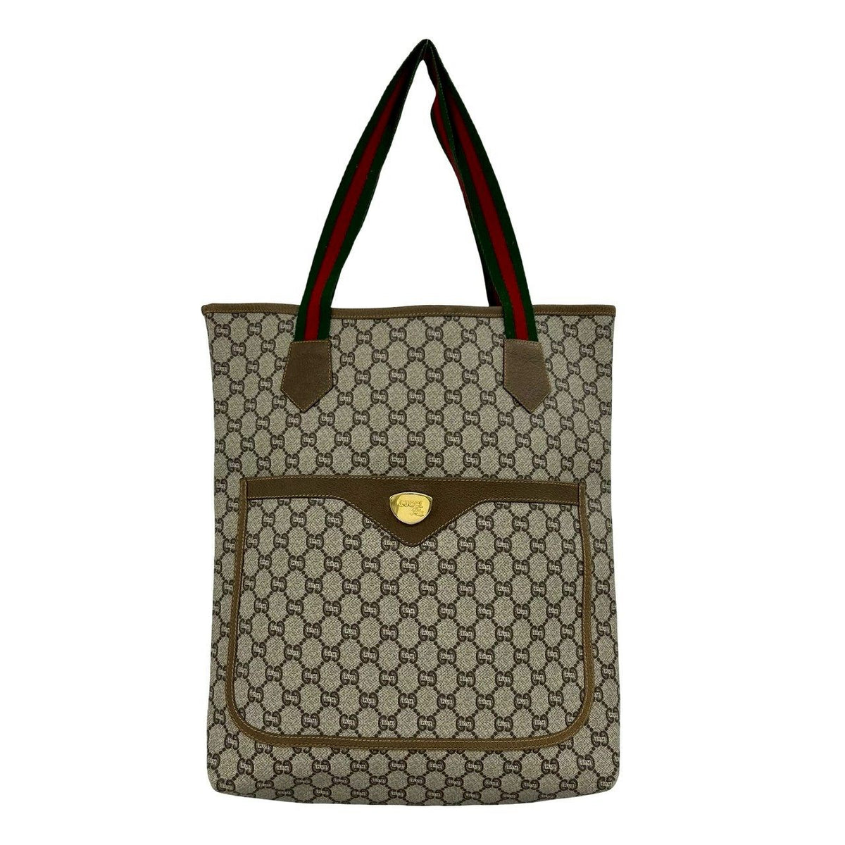 Gucci Leather PVC Tote Bag