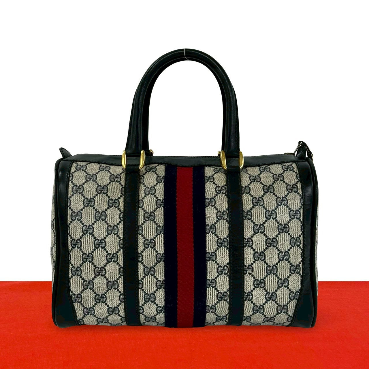 Gucci GG Leather PVC Handbag