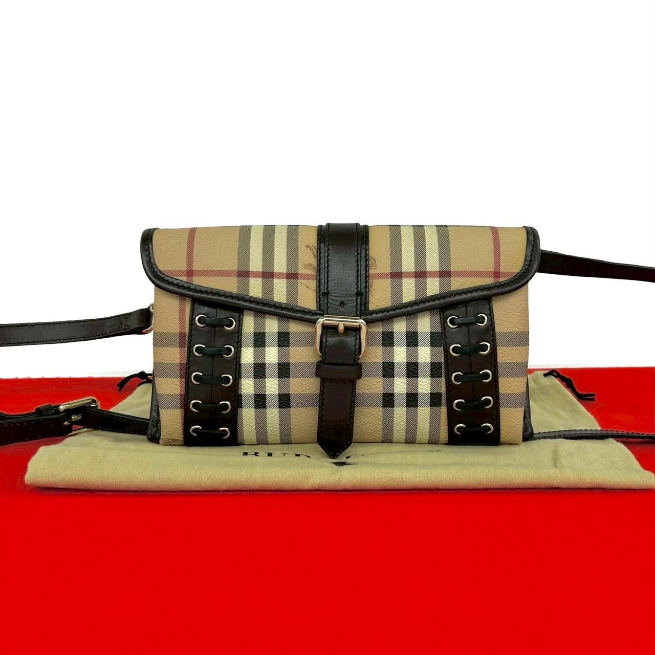 Burberry PVC Leather Mini Shoulder Bag