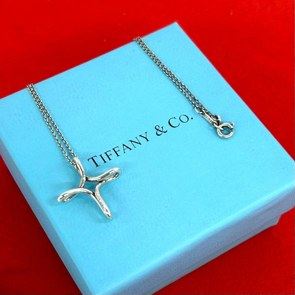 Tiffany & Co. Infinity Cross Silver Necklace
