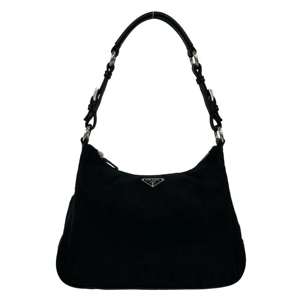 Prada Tessuto Nylon Leather Shoulder Bag
