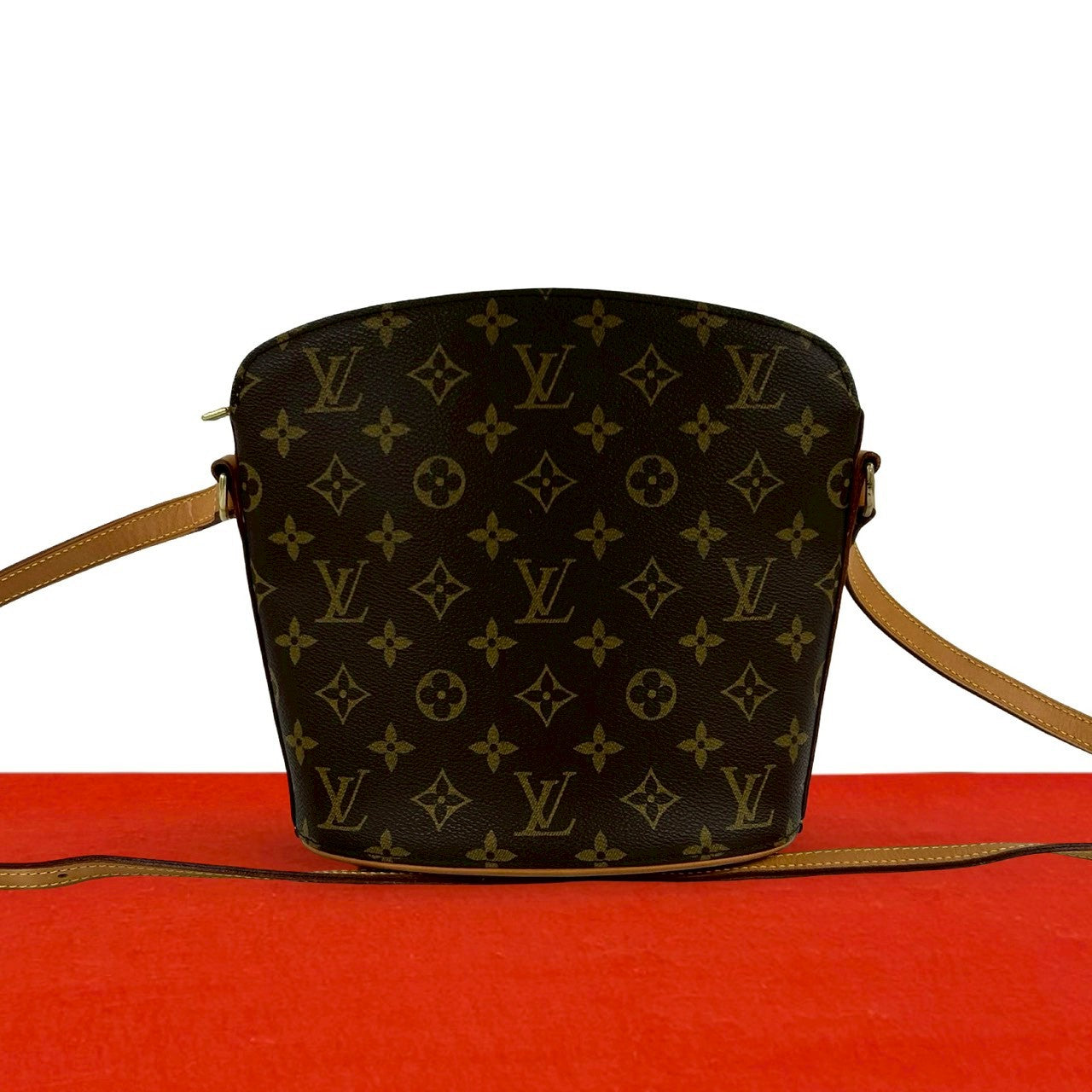 Louis Vuitton Drouot Monogram Leather Shoulder Bag