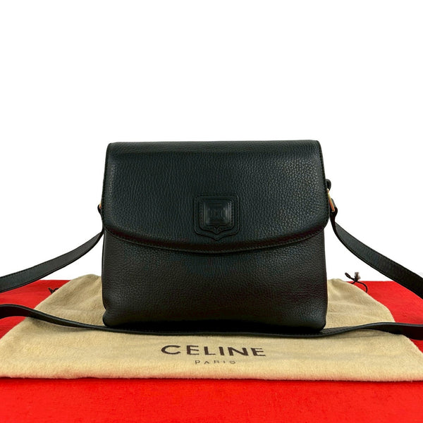 Celine Triomphe Leather Shoulder Bag