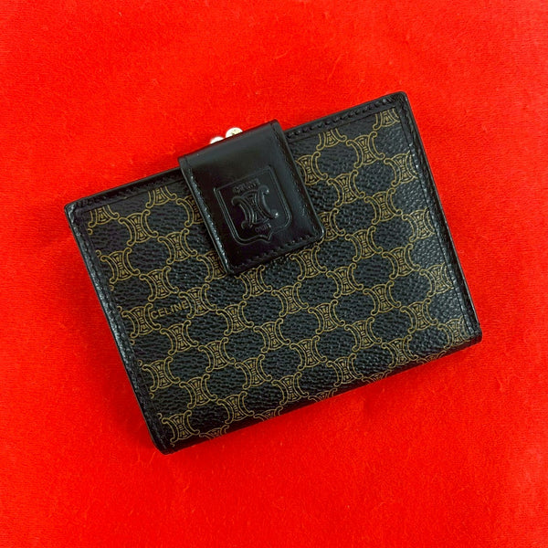 Celine Macadam Brason Leather Wallet