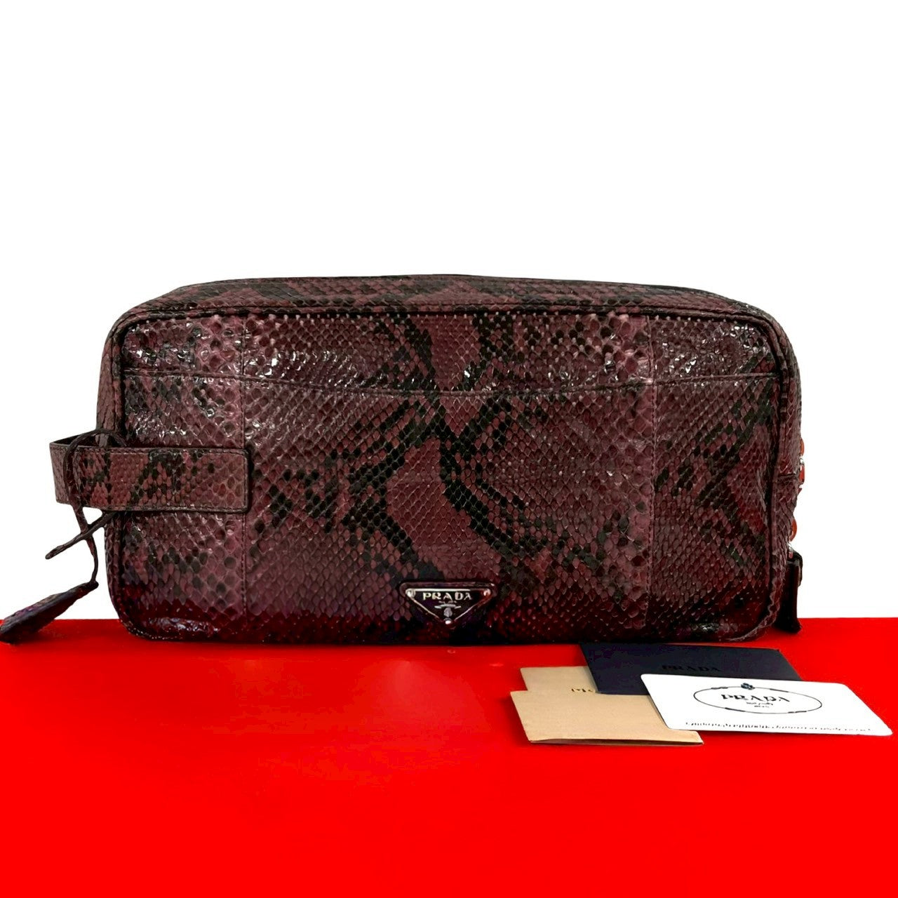 Prada Python Clutch Bag