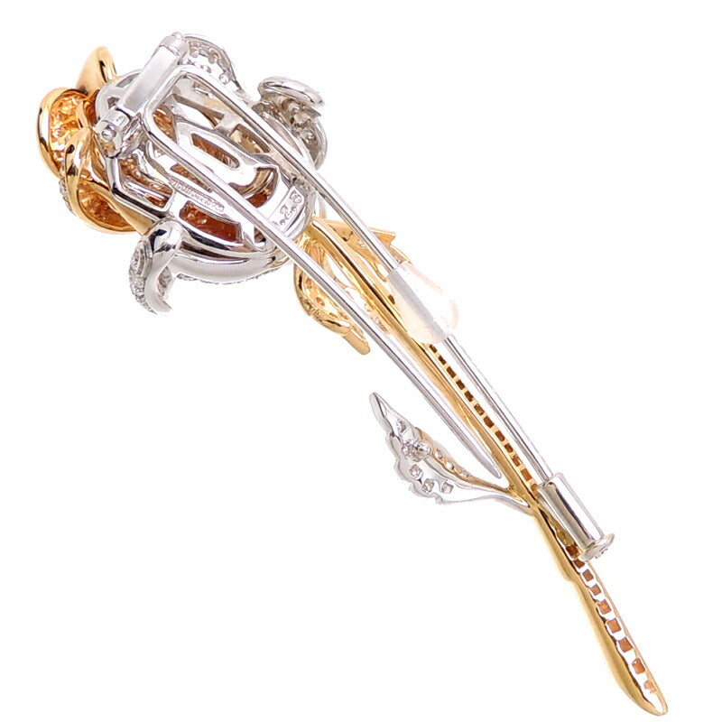 Picchiotti 2.85ct Diamond Rose Brooch in 750 Pink-Gold/750 White-Gold for Women 7161-30441