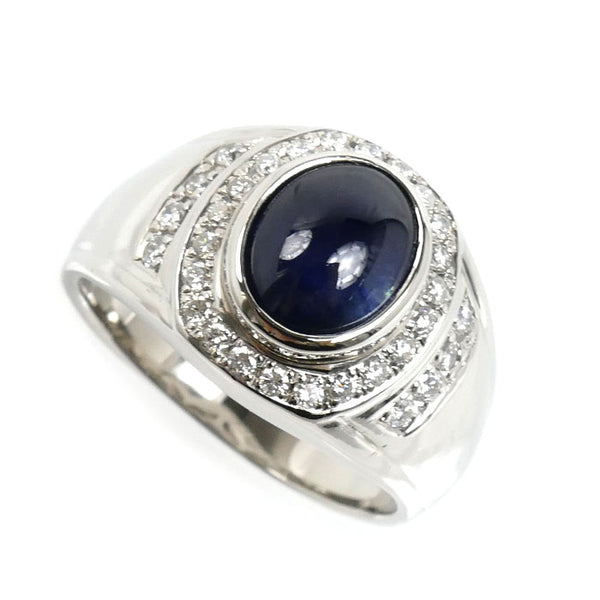 Platinum Sapphire Diamond Ring