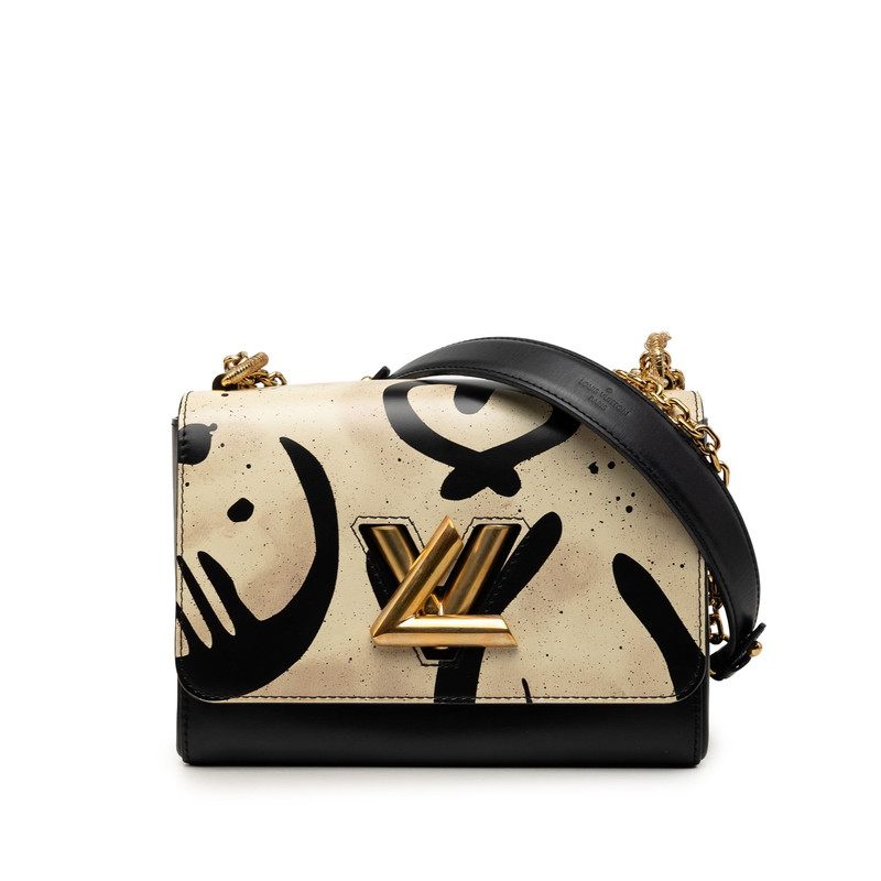 Louis Vuitton Twist MM PVC Leather Shoulder Bag