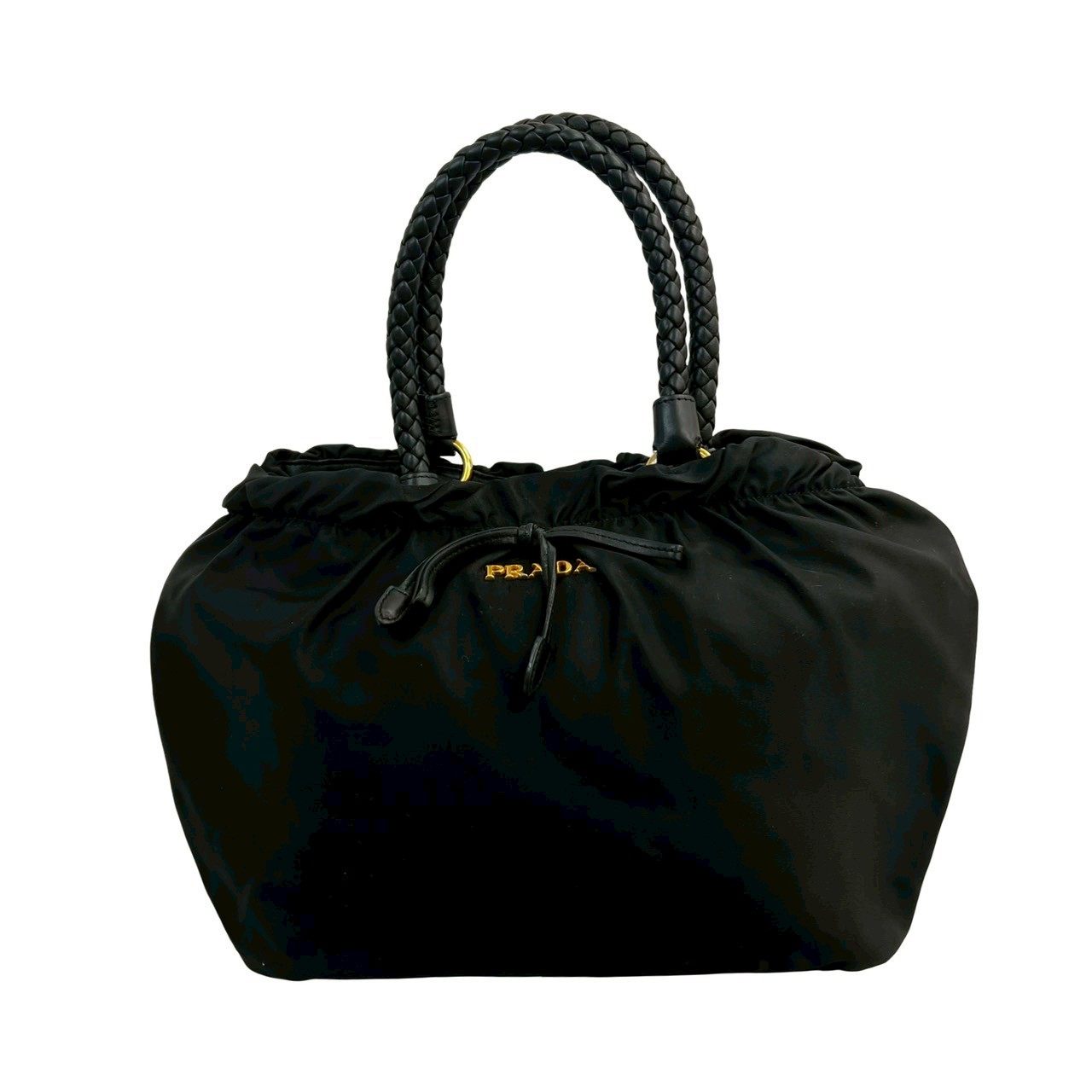 Prada Tessuto Nylon Leather 2way Shoulder Bag