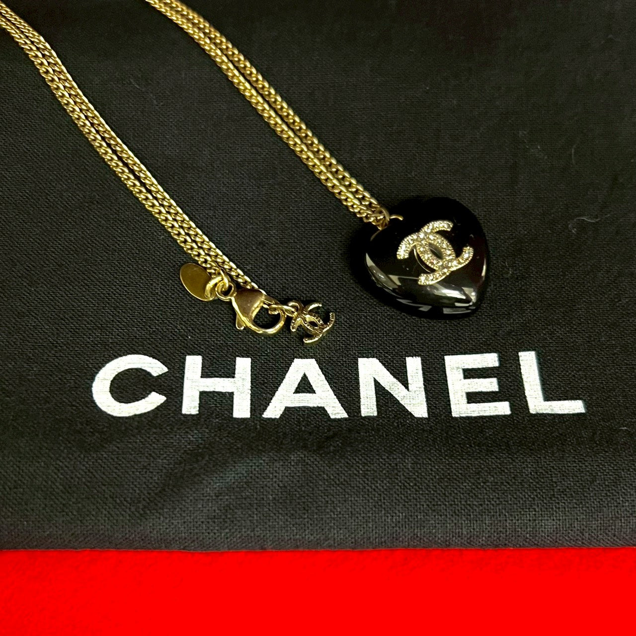 Chanel Coco Mark Heart Necklace