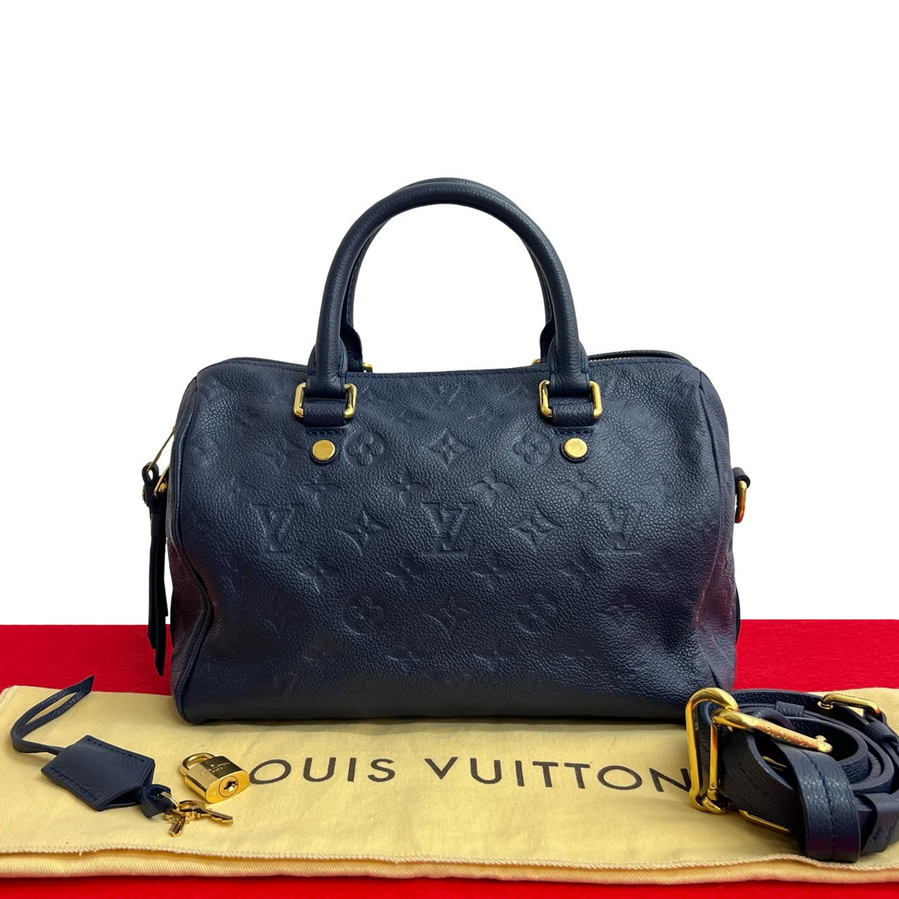Louis Vuitton Speedy Bandouliere 25 Monogram Empreinte 2way Bag