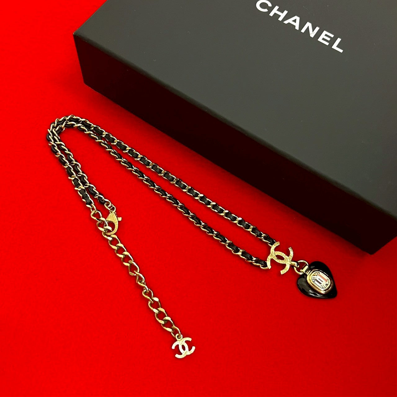 Chanel Coco Mark Heart Necklace