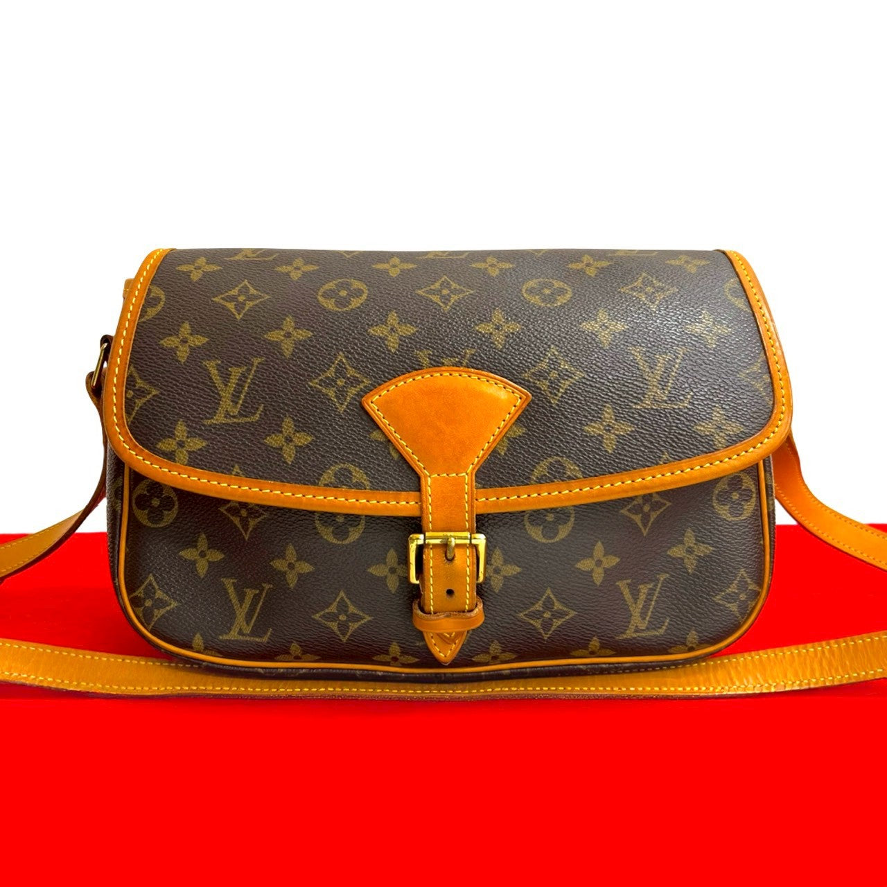 Louis Vuitton Saumur Monogram Leather Shoulder Bag