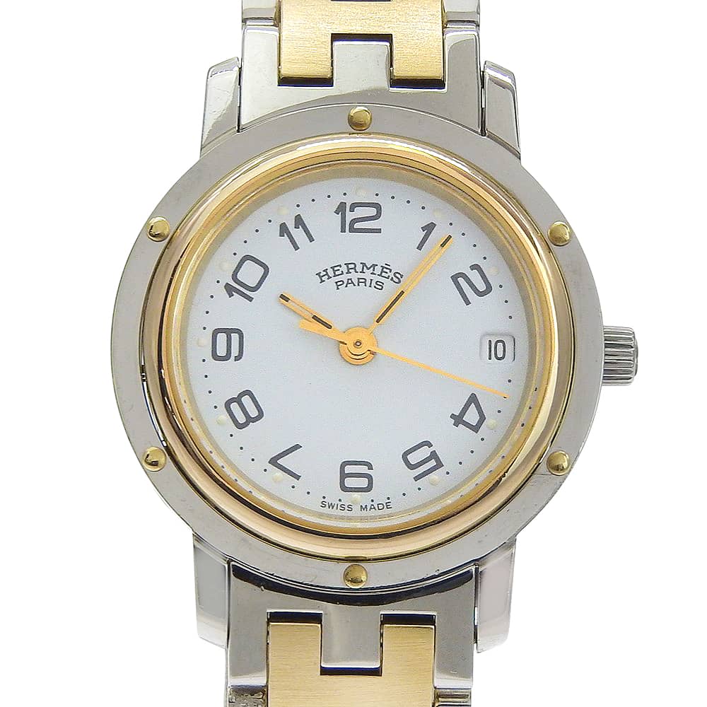 Hermes Clipper Stainless Steel Quartz Watch