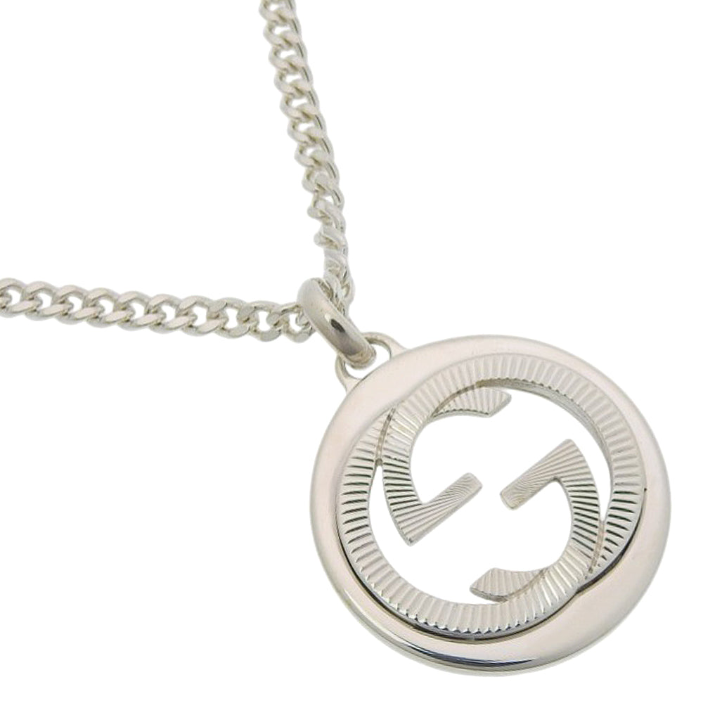 Gucci Interlocking Silver Necklace