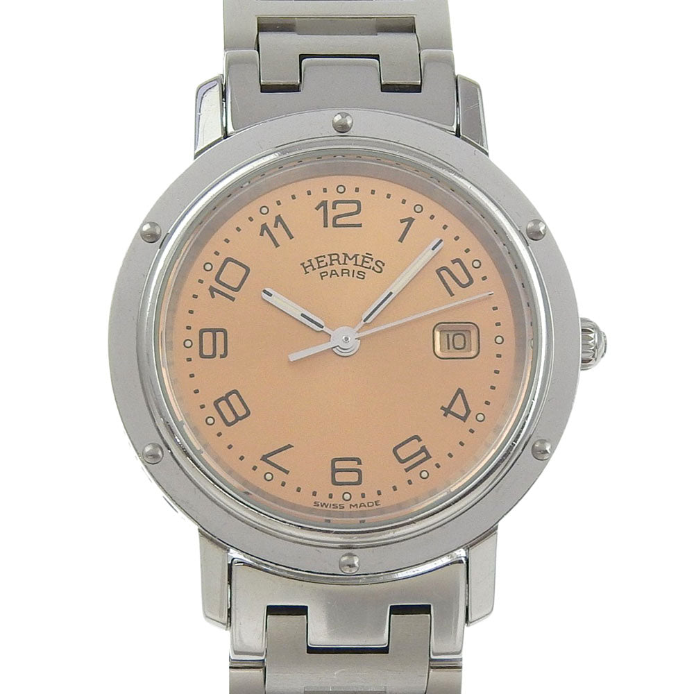 Hermes Clipper Stainless Steel Watch