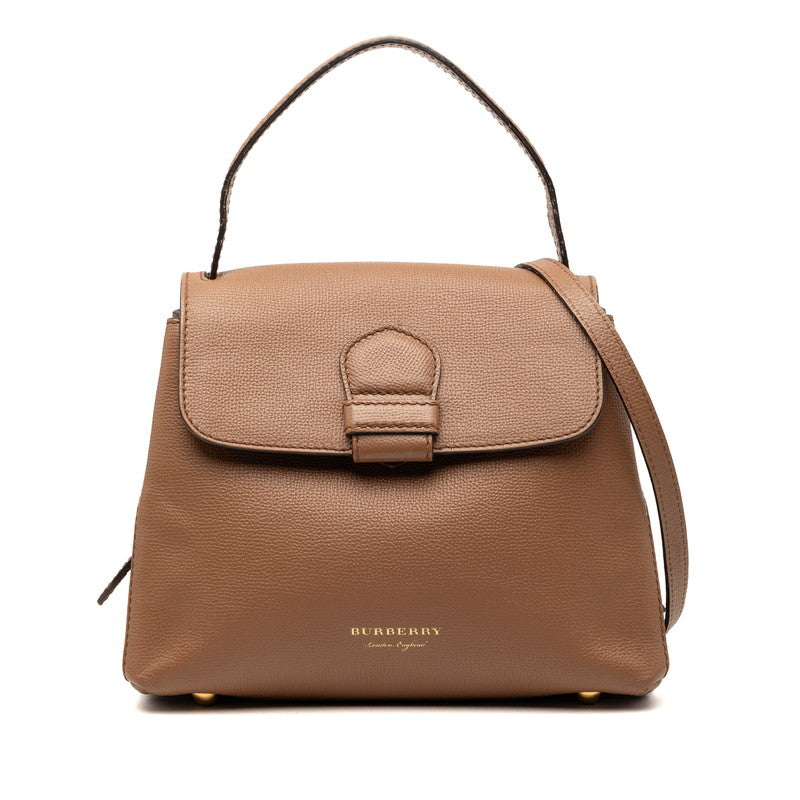Burberry Nova Check Leather Canvas 2way Bag
