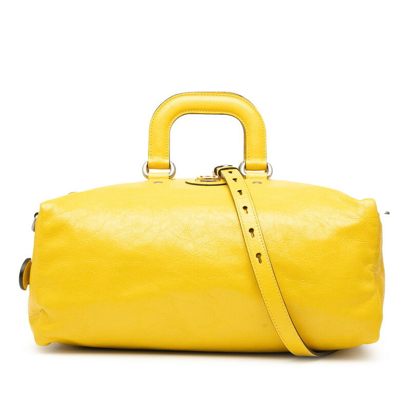 Gucci Interlocking G Leather Boston Bag