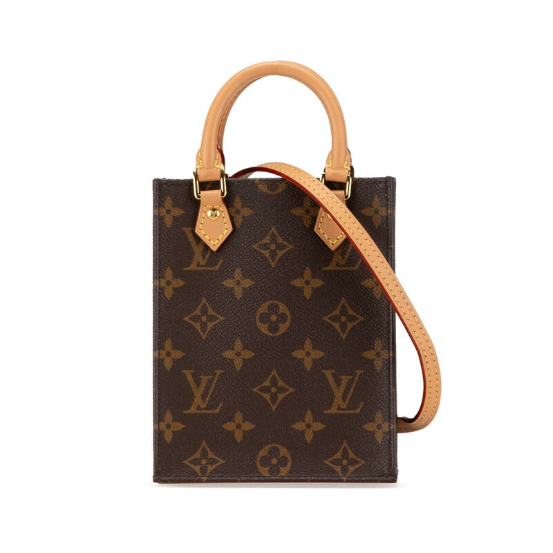Louis Vuitton Petit Sac Plat Monogram 2way Bag