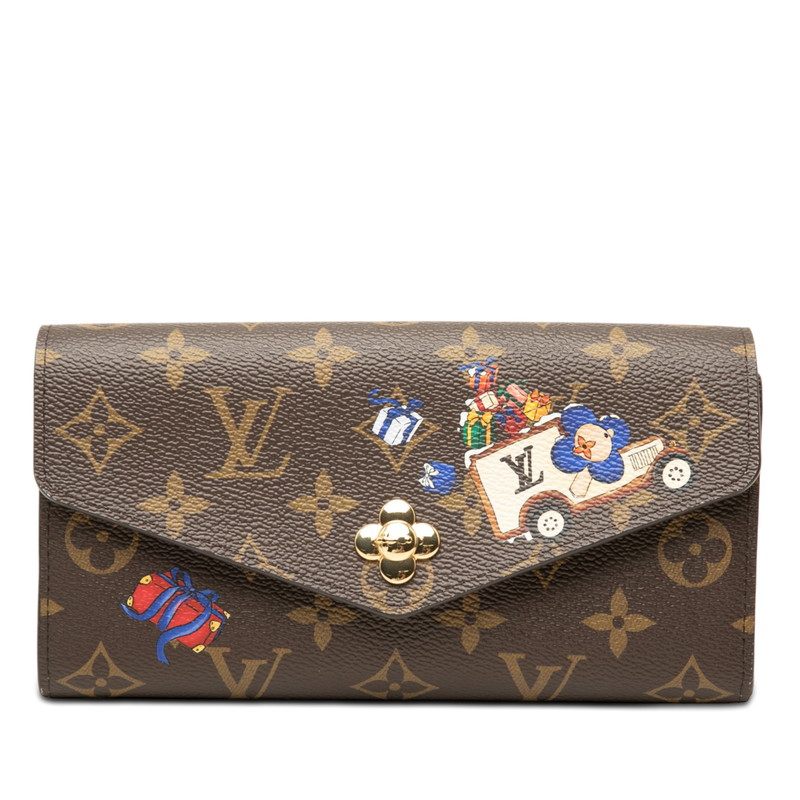 Louis Vuitton Monogram Vivienne Portefeuille Sarah Long Wallet