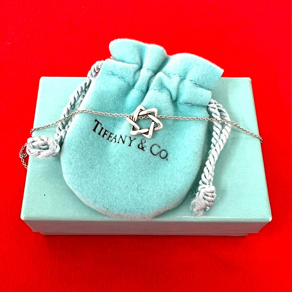 Tiffany & Co. Silver Star of David Necklace