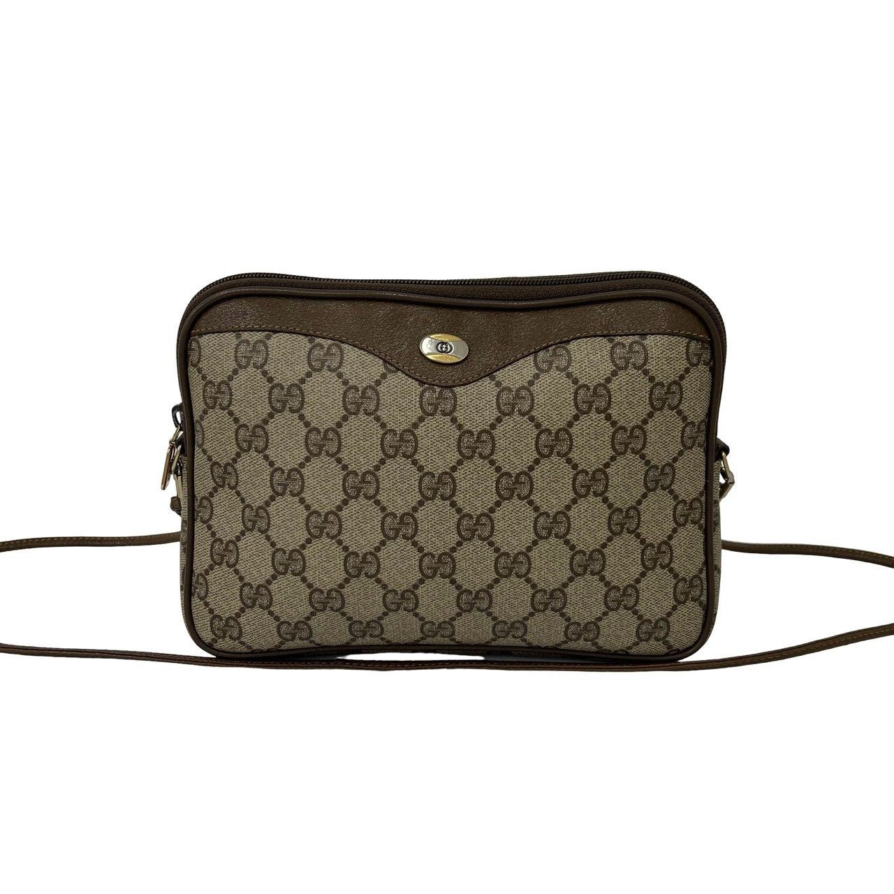 Gucci GG Pattern Leather Shoulder Bag