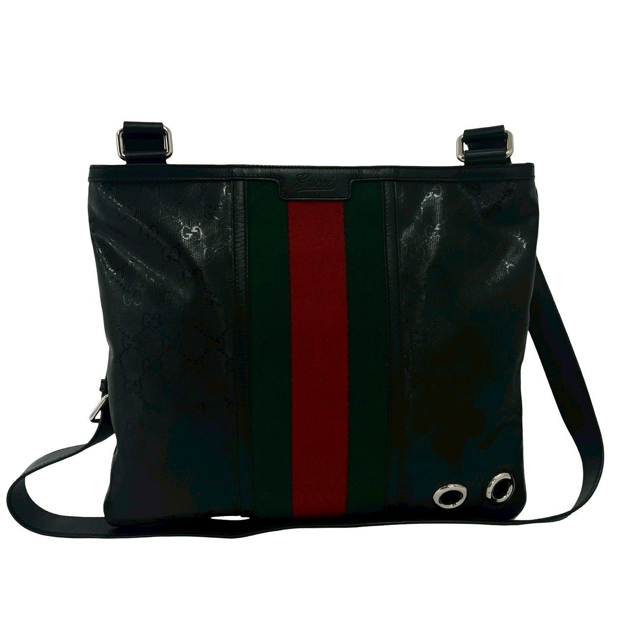 Gucci GG Imprime Leather Shoulder Bag