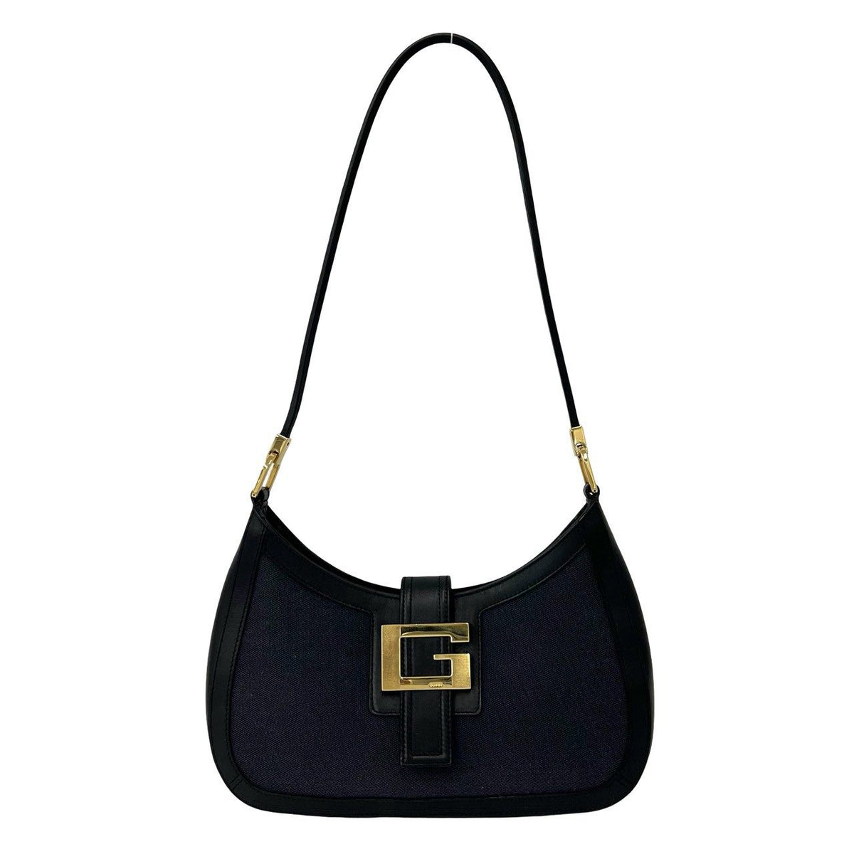 Gucci Leather Canvas Shoulder Bag