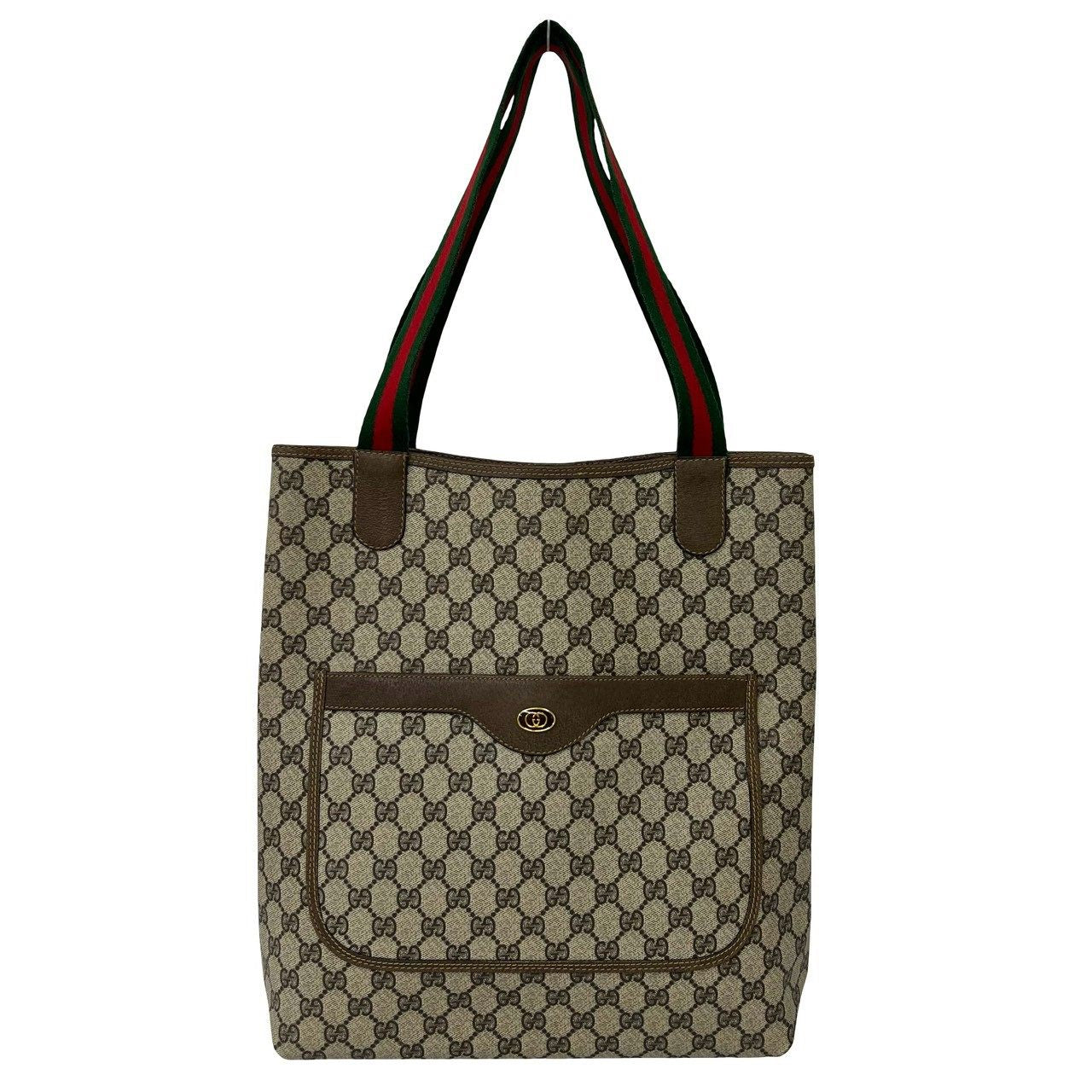 Gucci GG PVC Leather Tote Bag