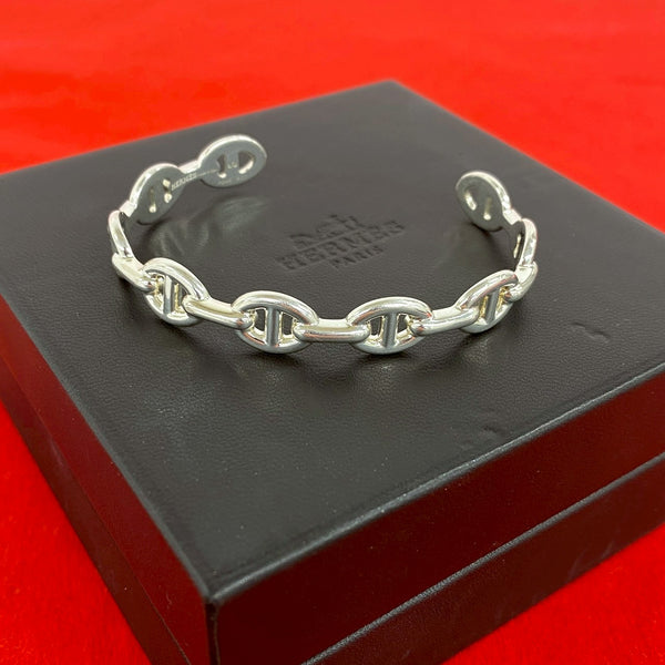 Hermes Enchainee Silver Bracelet