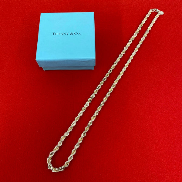 Tiffany & Co. Twist Silver Au750 Necklace