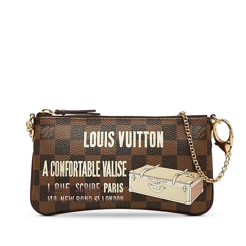Louis Vuitton Pochette Mira MM PVC Leather Chain Pouch