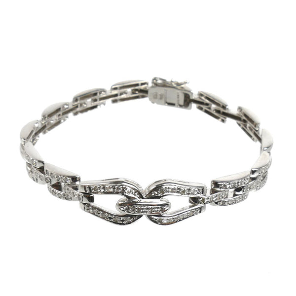 Au750 White Gold Diamond Bracelet