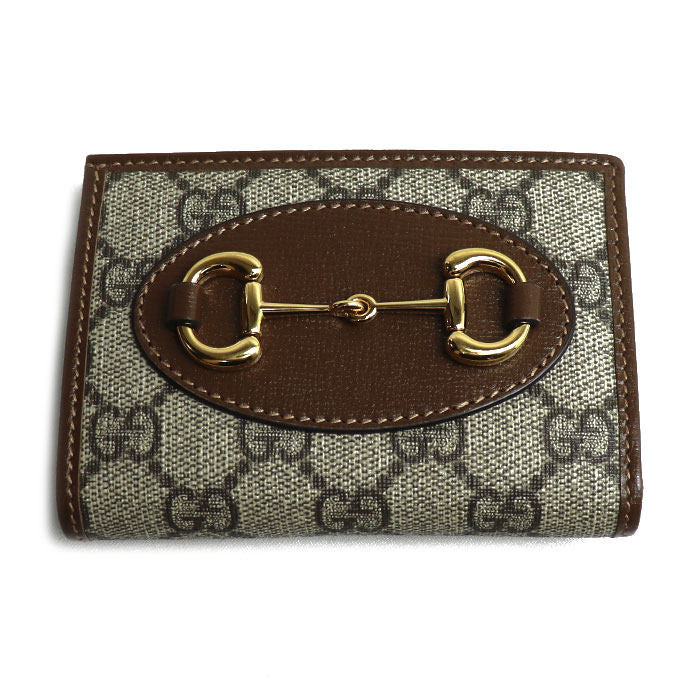 Gucci Horsebit 1955 GG Supreme Canvas Leather Wallet